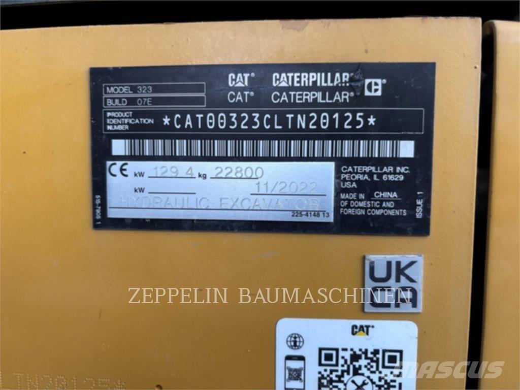CAT 323-07D Kāpurķēžu ekskavatori