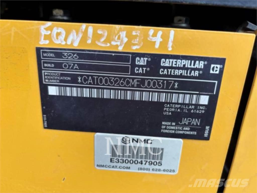 CAT 326-07 Kāpurķēžu ekskavatori