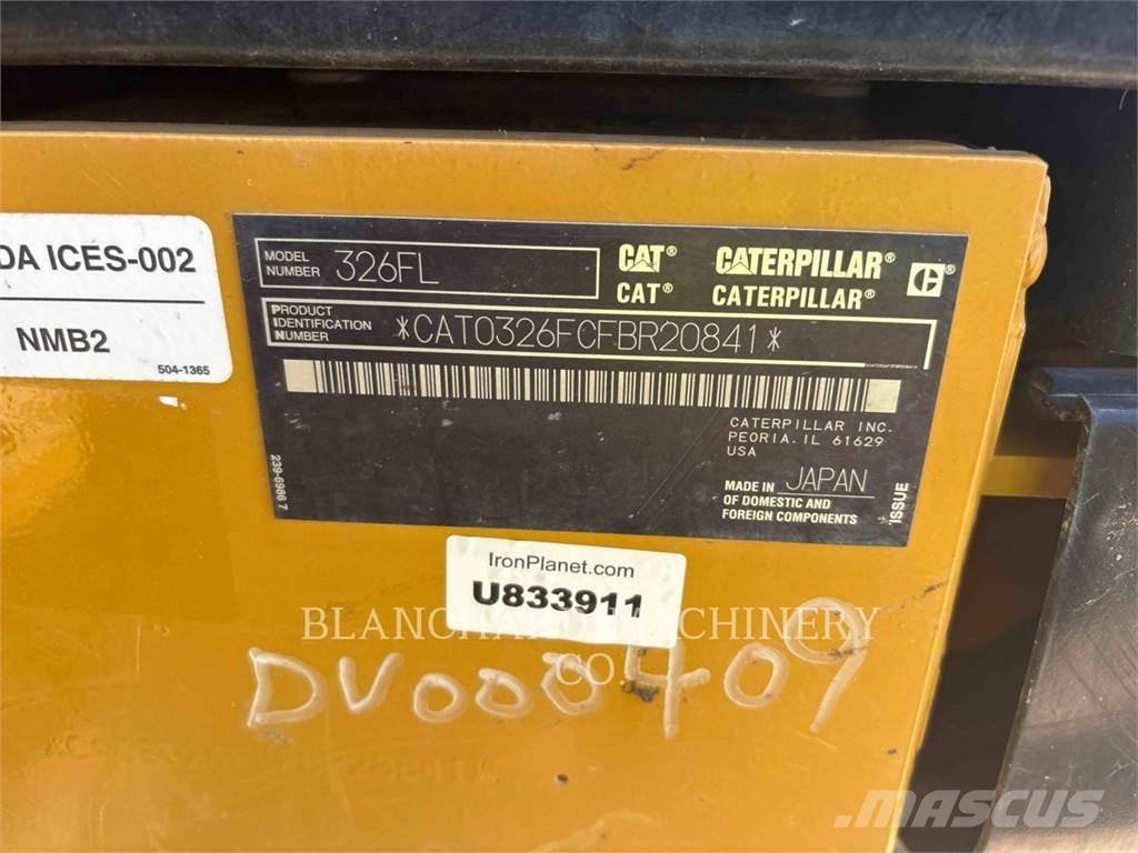 CAT 326FL Kāpurķēžu ekskavatori