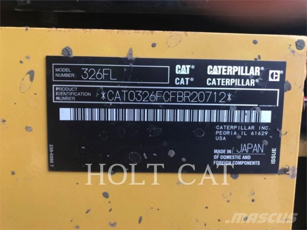 CAT 326FL Kāpurķēžu ekskavatori