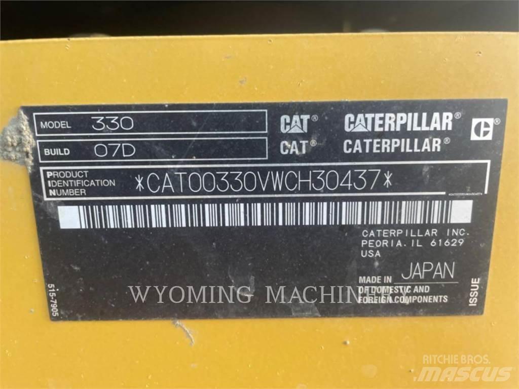 CAT 330 Kāpurķēžu ekskavatori