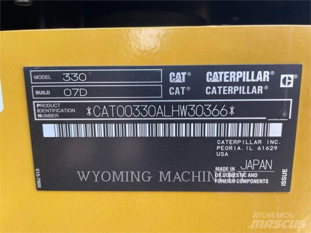 CAT 330 Kāpurķēžu ekskavatori