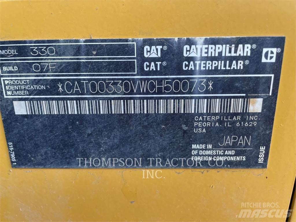CAT 330 Kāpurķēžu ekskavatori