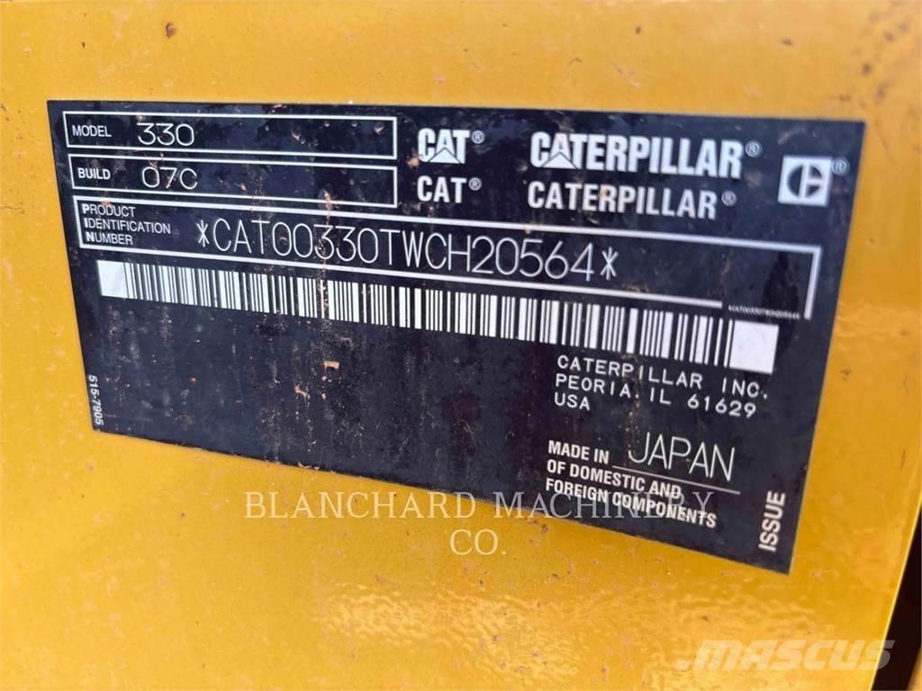 CAT 330 Kāpurķēžu ekskavatori