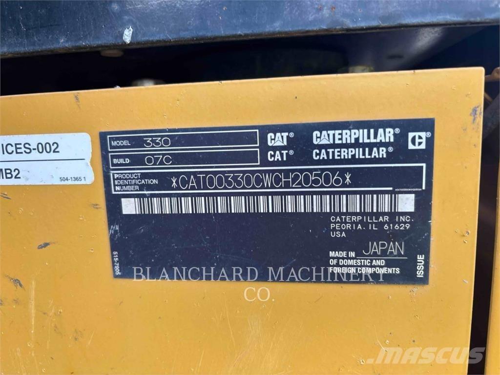 CAT 330 Kāpurķēžu ekskavatori