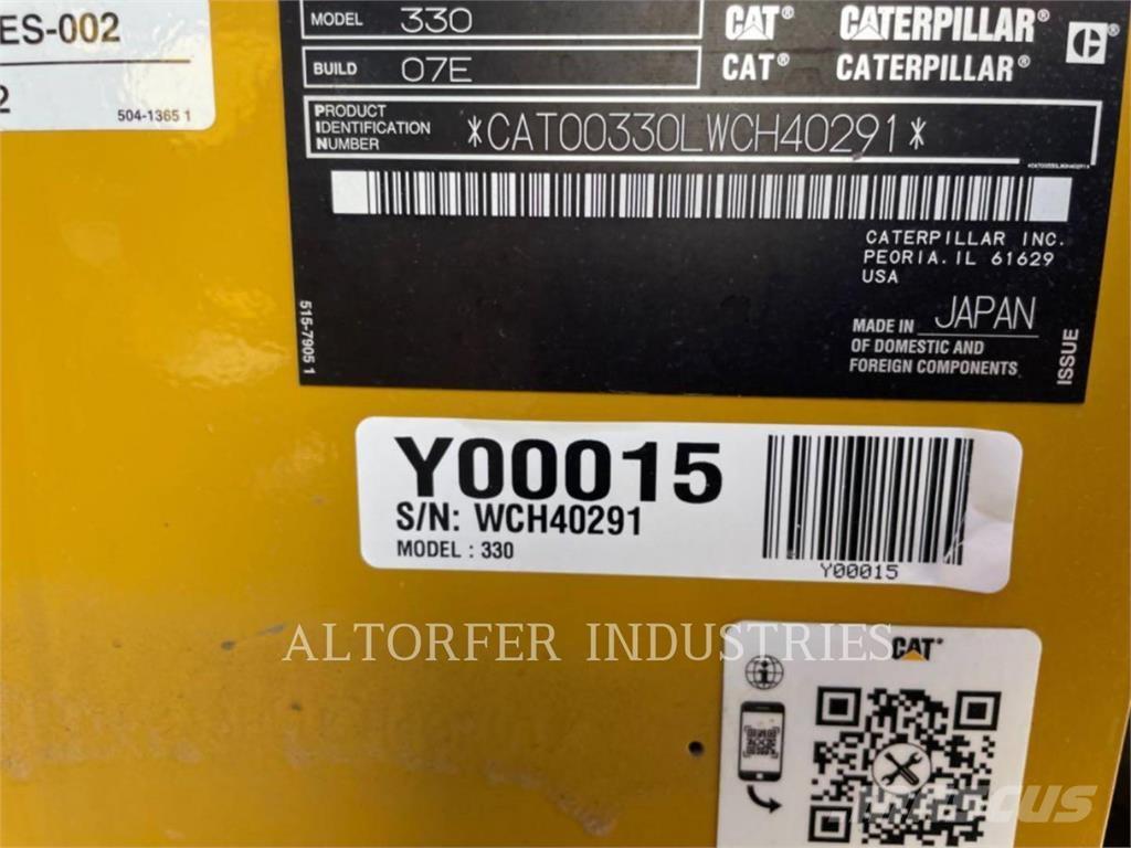CAT 330-07 Kāpurķēžu ekskavatori