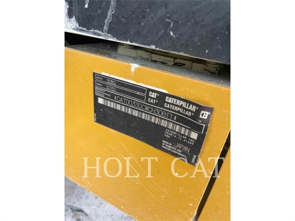 CAT 330 TC Kāpurķēžu ekskavatori