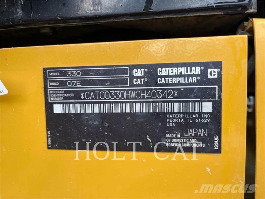 CAT 330 TC Kāpurķēžu ekskavatori
