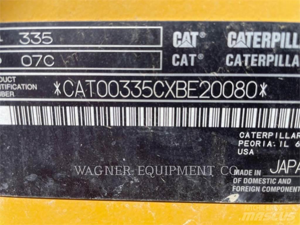 CAT 335 Kāpurķēžu ekskavatori