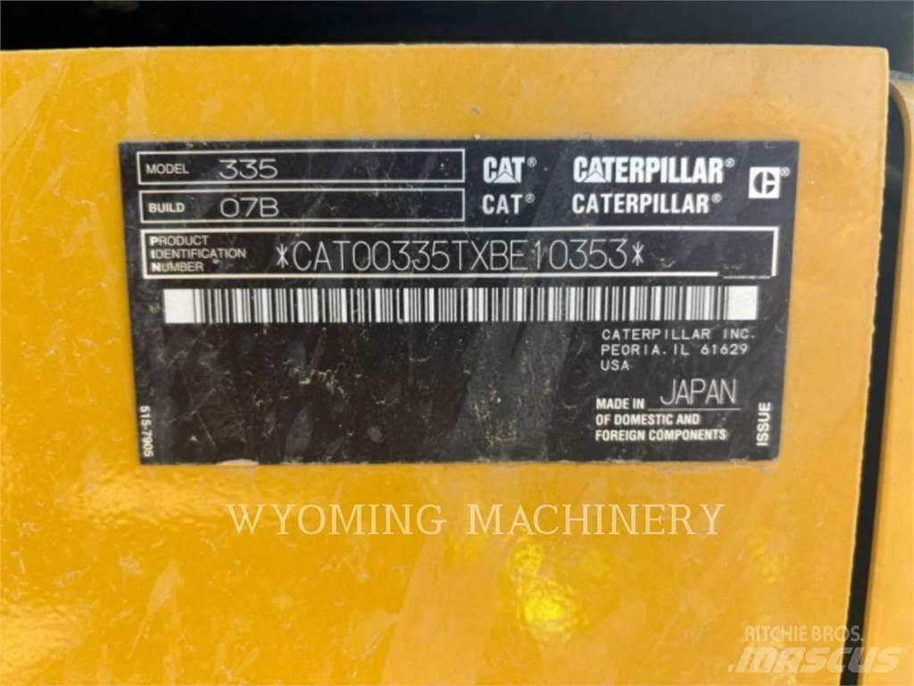 CAT 335 Kāpurķēžu ekskavatori