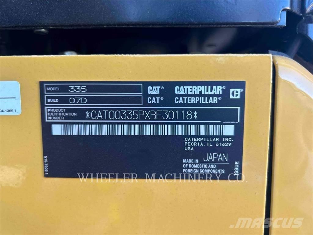 CAT 335 CF Kāpurķēžu ekskavatori