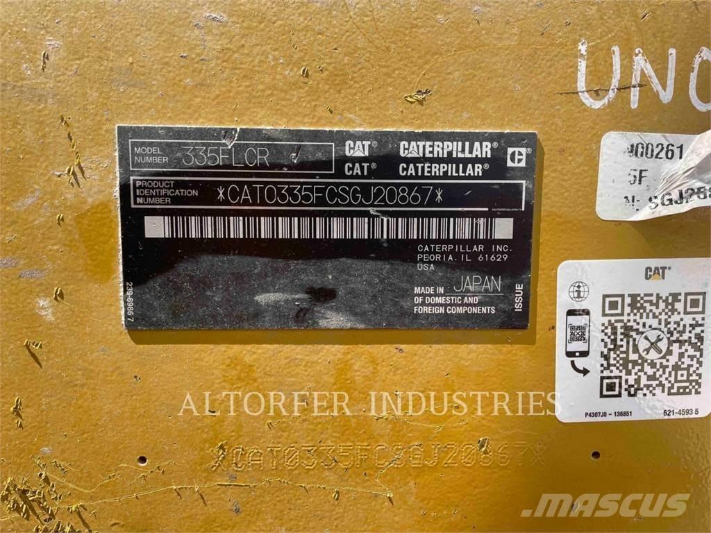 CAT 335F LCR Kāpurķēžu ekskavatori