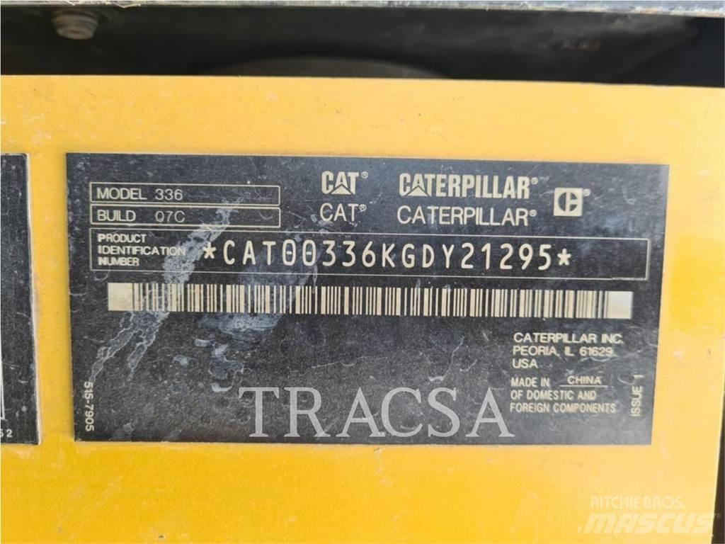CAT 336-07 Kāpurķēžu ekskavatori