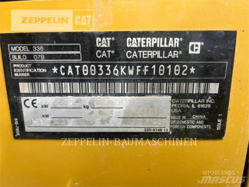 CAT 336-07B Kāpurķēžu ekskavatori