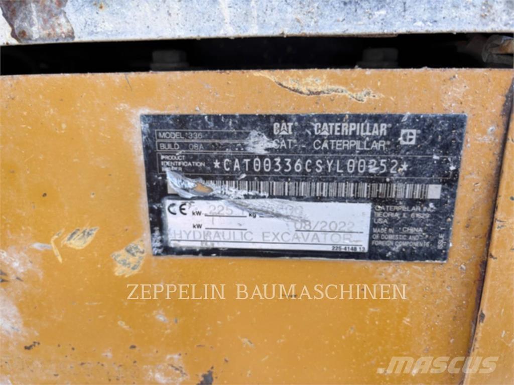 CAT 336-08 Kāpurķēžu ekskavatori