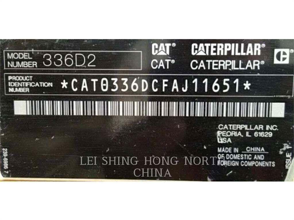 CAT 336D2 Kāpurķēžu ekskavatori