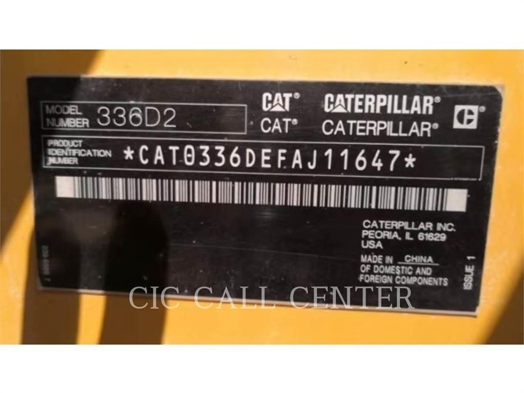 CAT 336D2 Kāpurķēžu ekskavatori