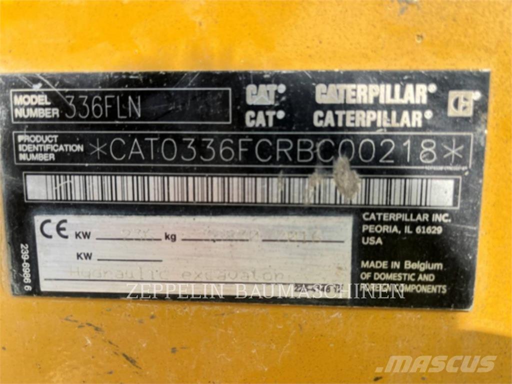 CAT 336FLN Kāpurķēžu ekskavatori