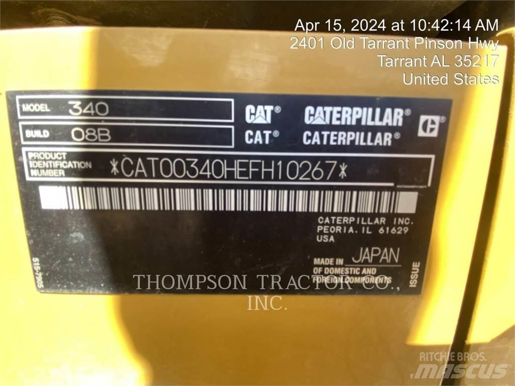CAT 340 Kāpurķēžu ekskavatori