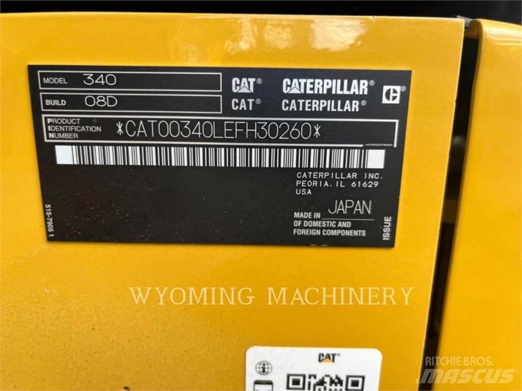 CAT 340 Kāpurķēžu ekskavatori