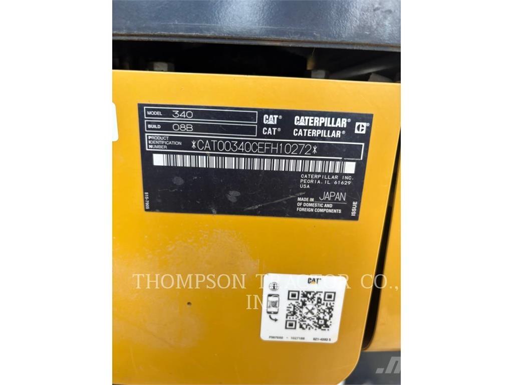 CAT 340 Kāpurķēžu ekskavatori