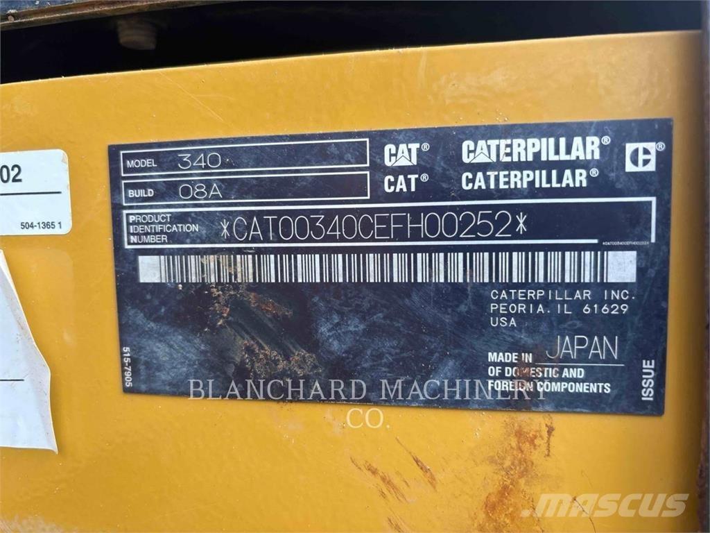 CAT 340 Kāpurķēžu ekskavatori