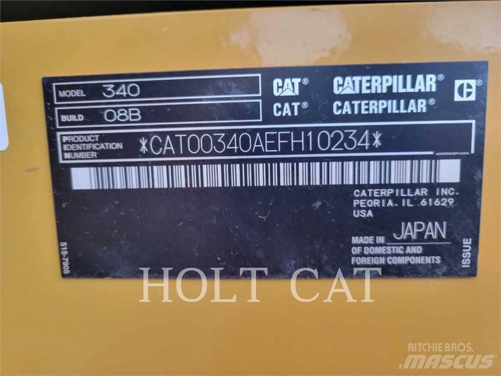 CAT 340 12 TC Kāpurķēžu ekskavatori