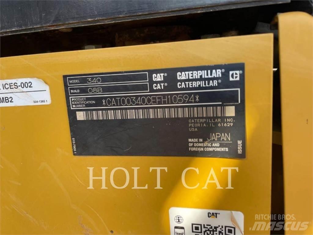 CAT 340 12 TC Kāpurķēžu ekskavatori