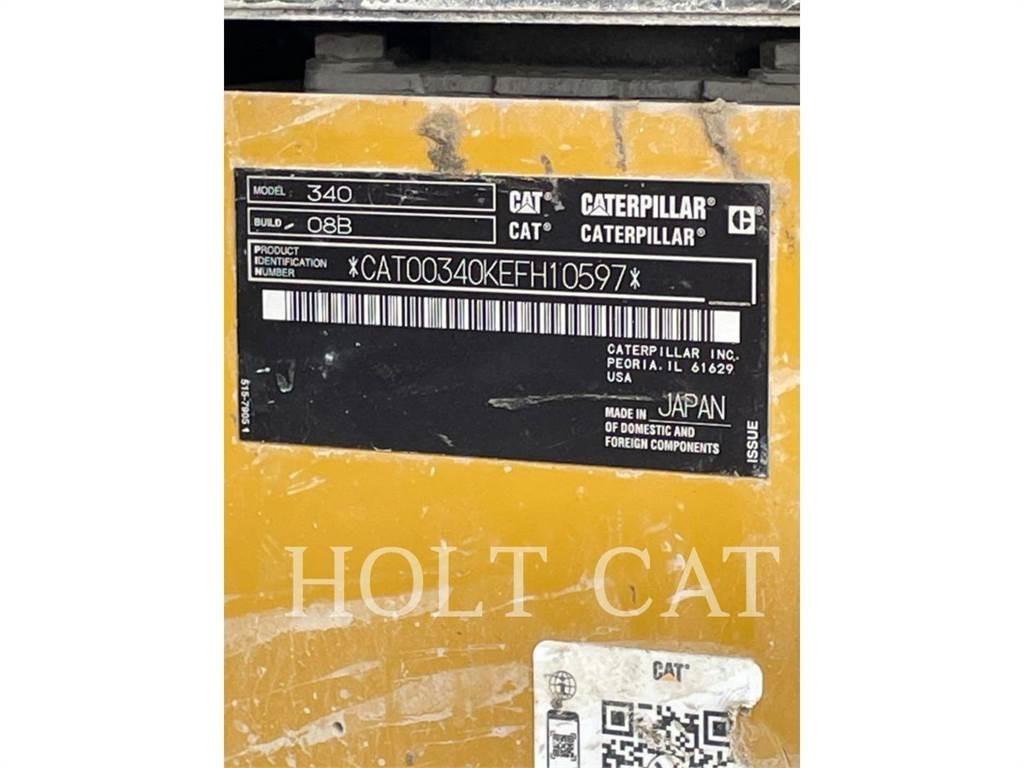 CAT 340 12 TC Kāpurķēžu ekskavatori