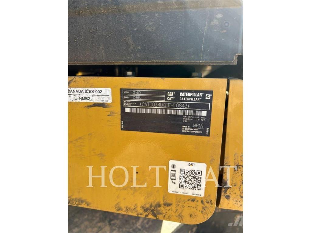 CAT 340 12 TC Kāpurķēžu ekskavatori