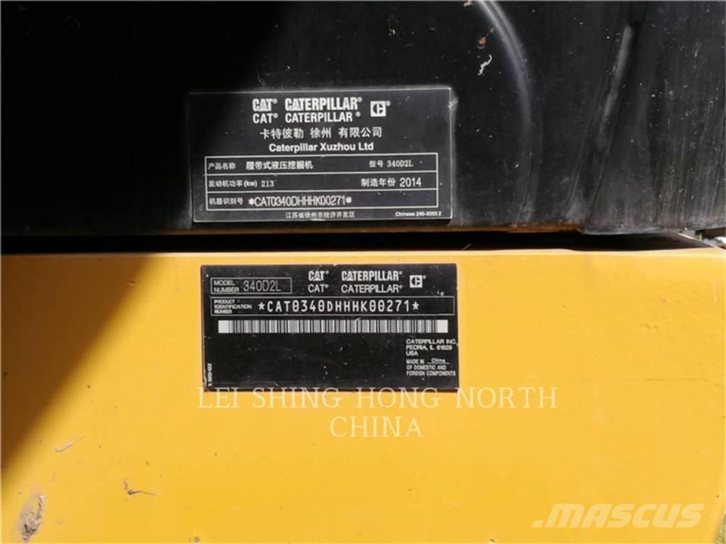 CAT 340D2L Kāpurķēžu ekskavatori