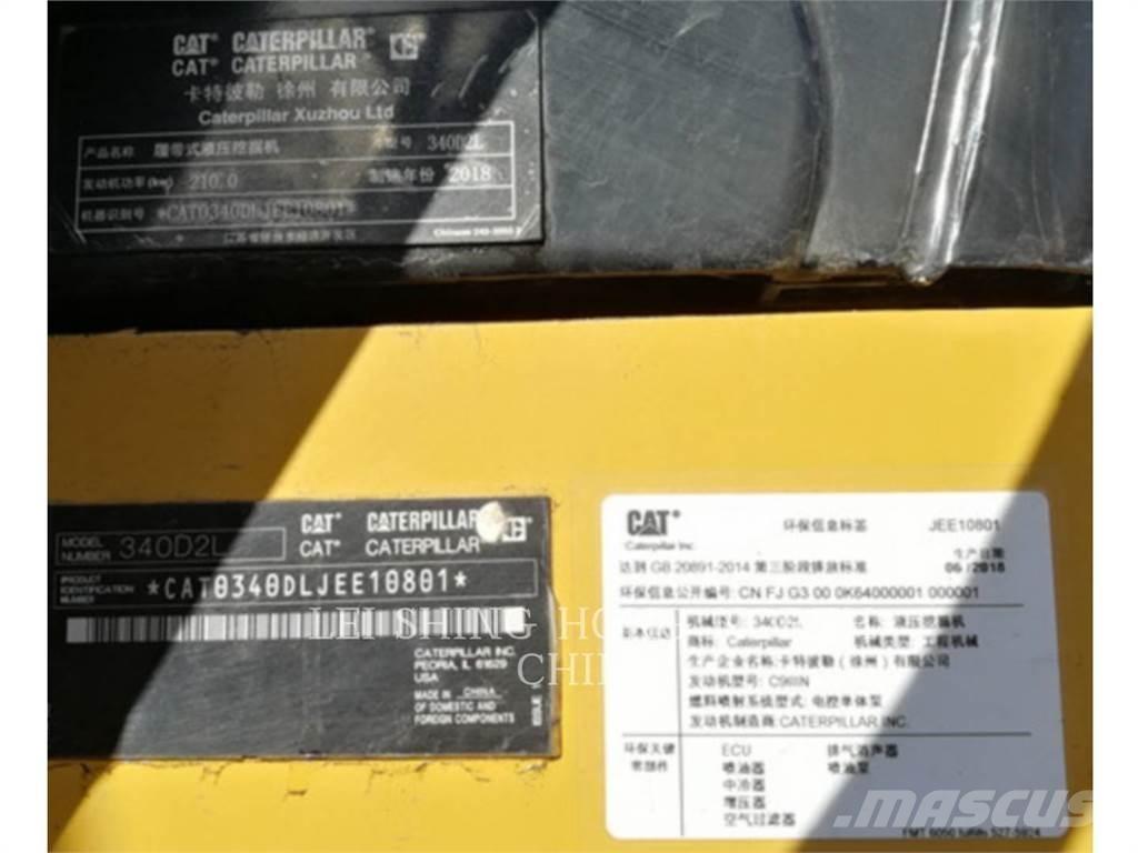CAT 340D2L Kāpurķēžu ekskavatori