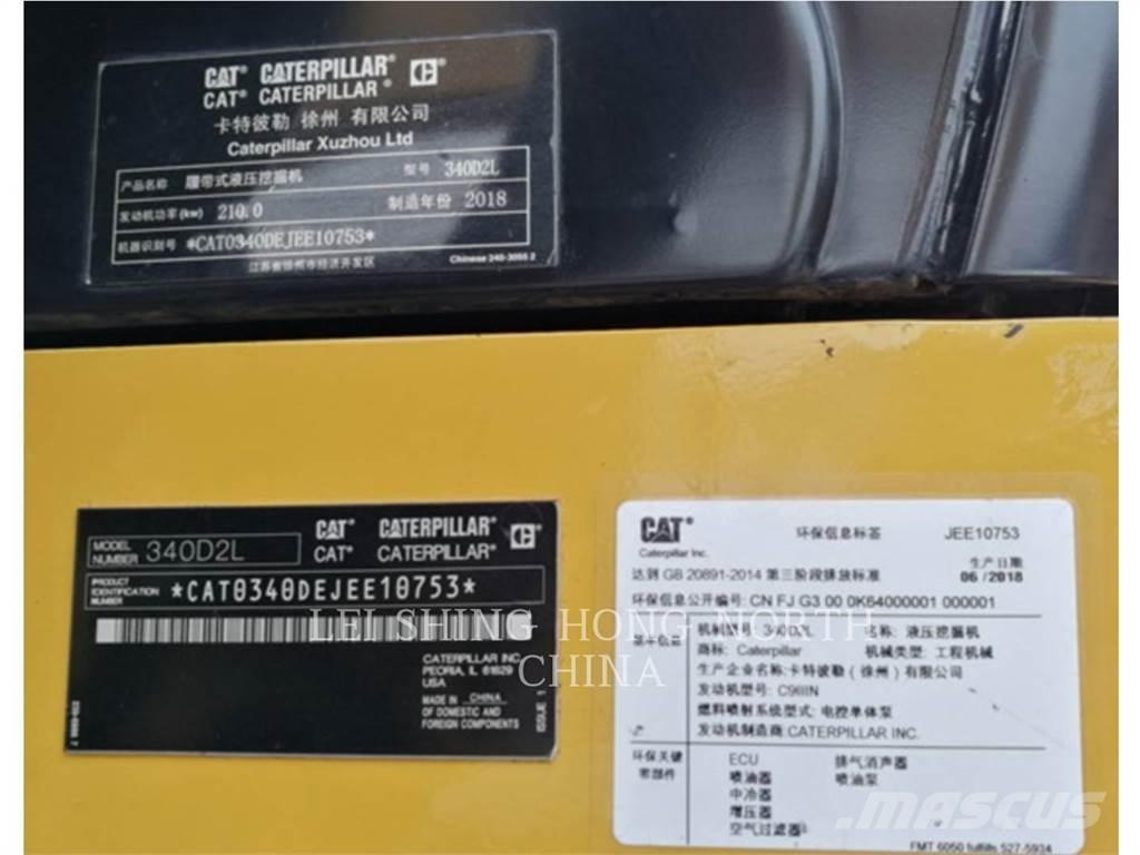 CAT 340D2L Kāpurķēžu ekskavatori