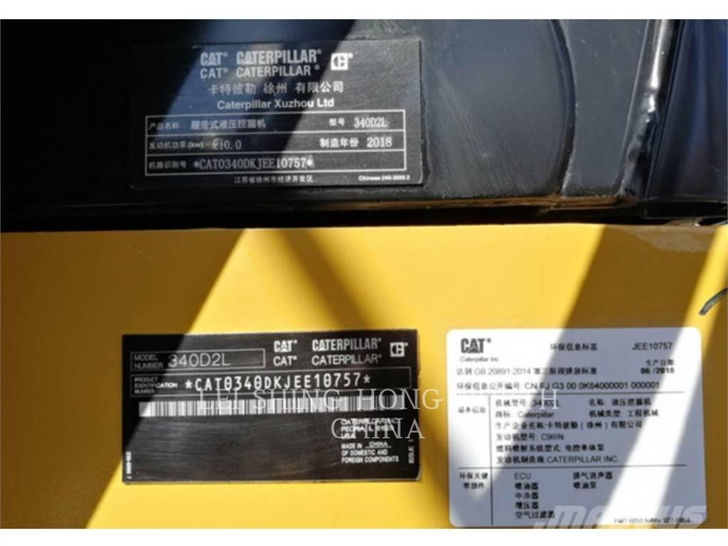 CAT 340D2L Kāpurķēžu ekskavatori