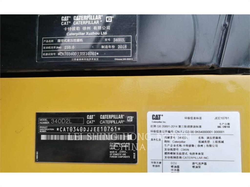 CAT 340D2L Kāpurķēžu ekskavatori