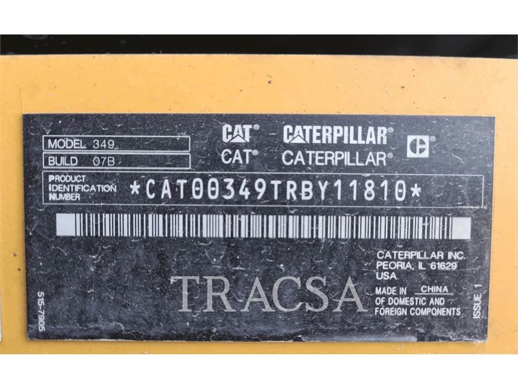 CAT 349 Kāpurķēžu ekskavatori