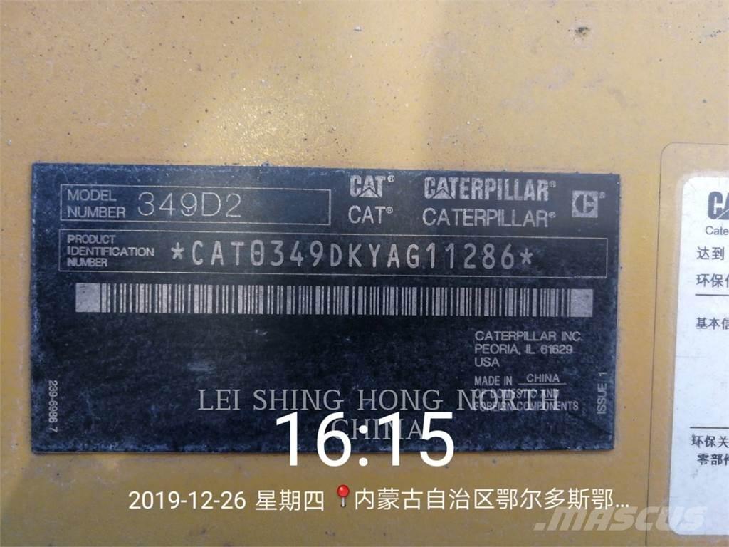 CAT 349D2 Kāpurķēžu ekskavatori