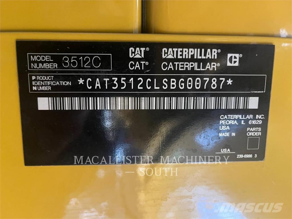 CAT 3512C Dīzeļģeneratori