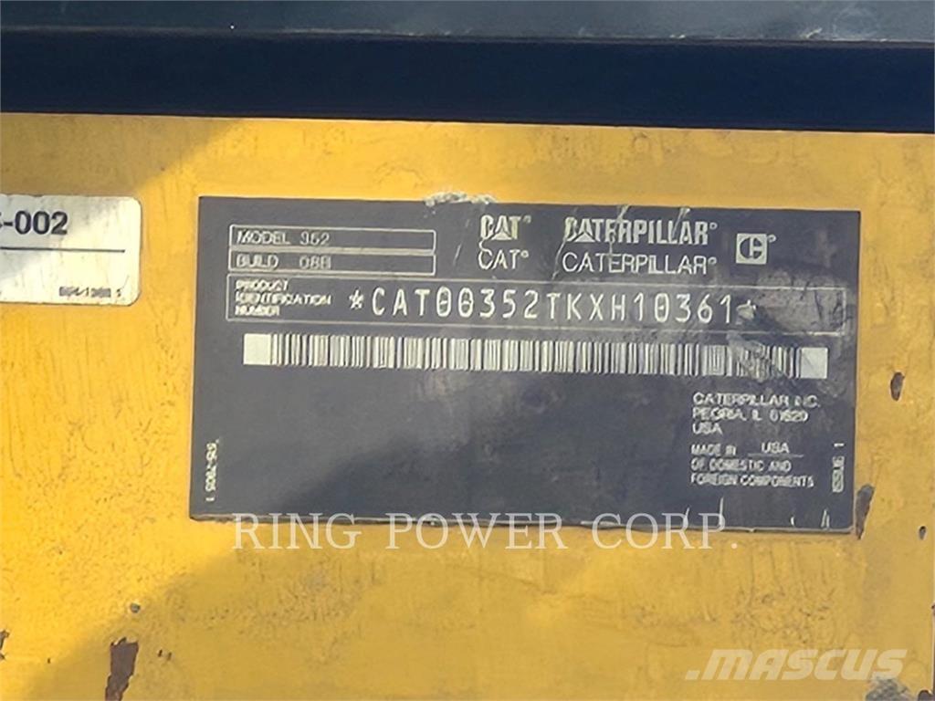 CAT 352-08 Kāpurķēžu ekskavatori