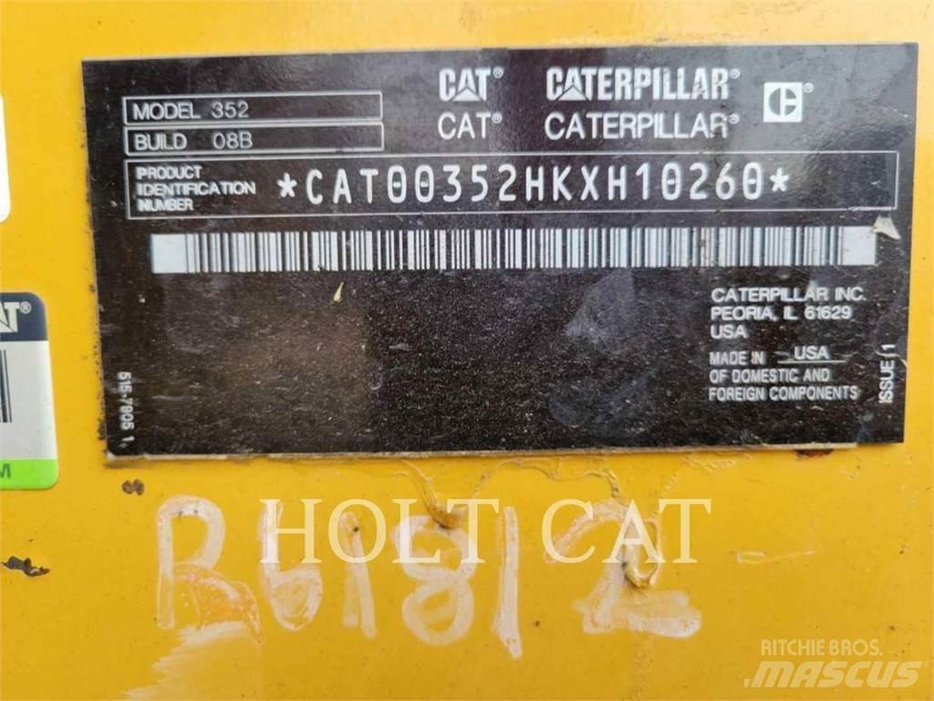 CAT 352 12 TC Kāpurķēžu ekskavatori