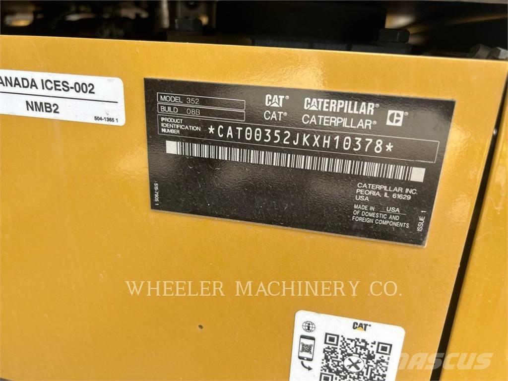 CAT 352 CF Kāpurķēžu ekskavatori