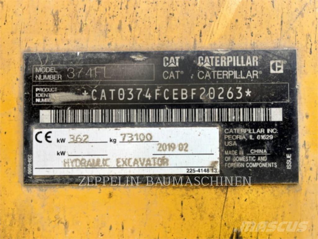 CAT 374FL Kāpurķēžu ekskavatori