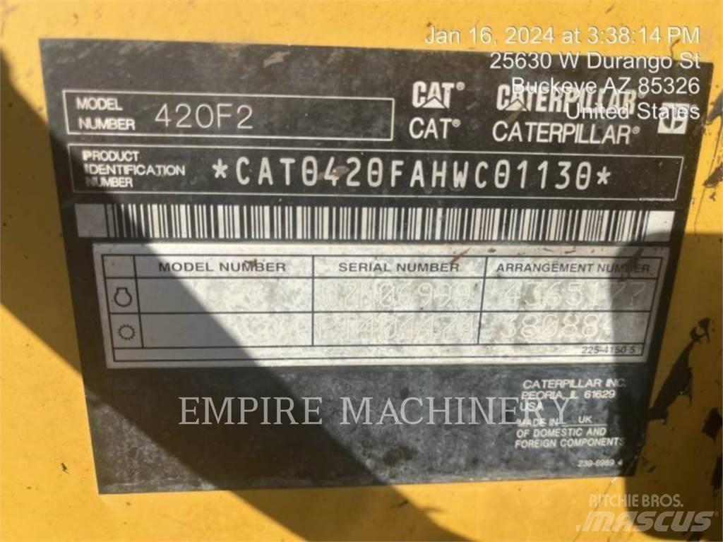 CAT 420F2 4EOP Ekskavatori-iekrāvēji
