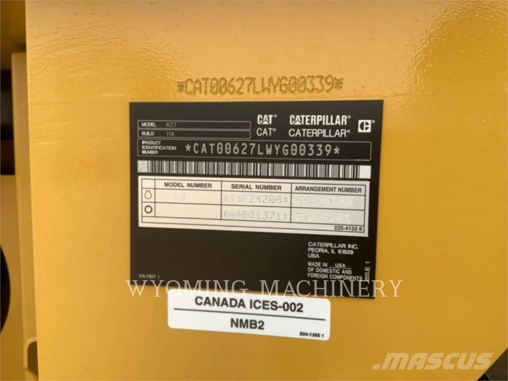 CAT 627 Skrēperi