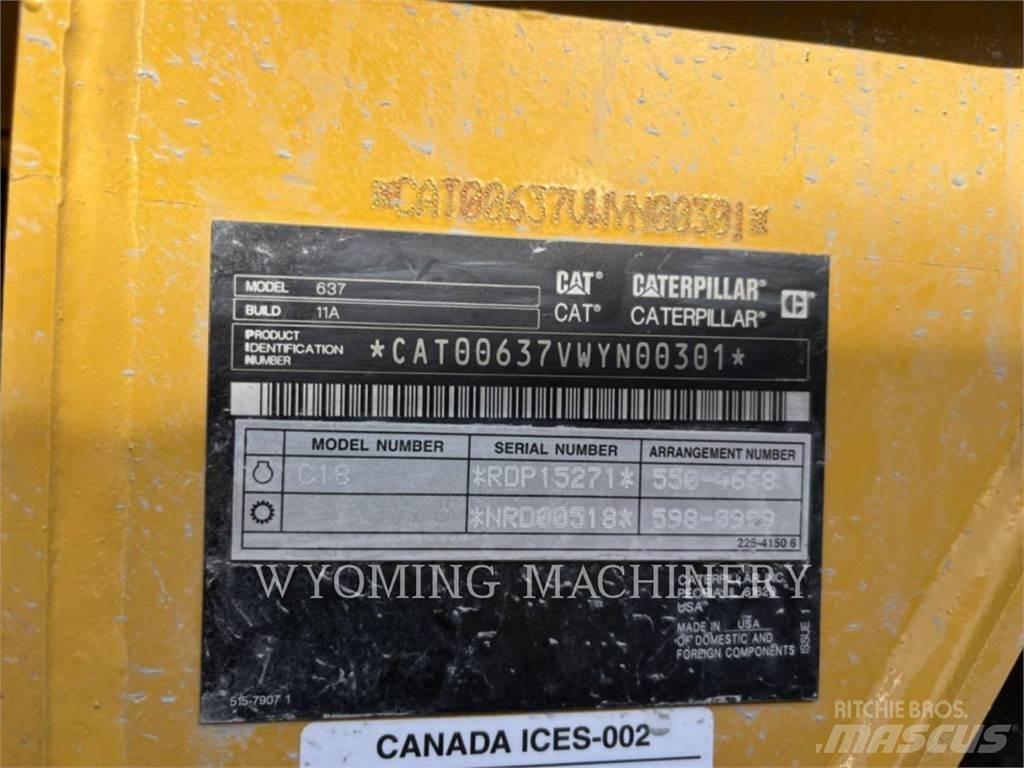 CAT 637 Skrēperi
