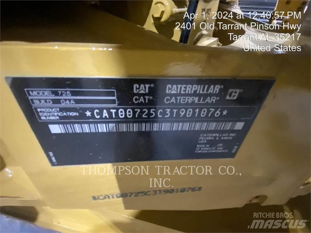 CAT 725 Artikulētie pašizgāzēji