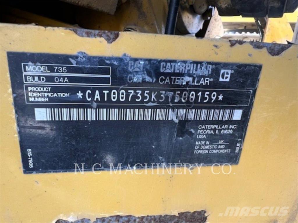 CAT 735 Artikulētie pašizgāzēji