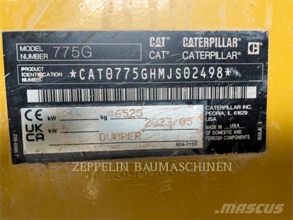 CAT 775G Artikulētie pašizgāzēji
