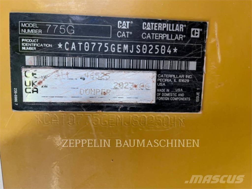 CAT 775G Artikulētie pašizgāzēji