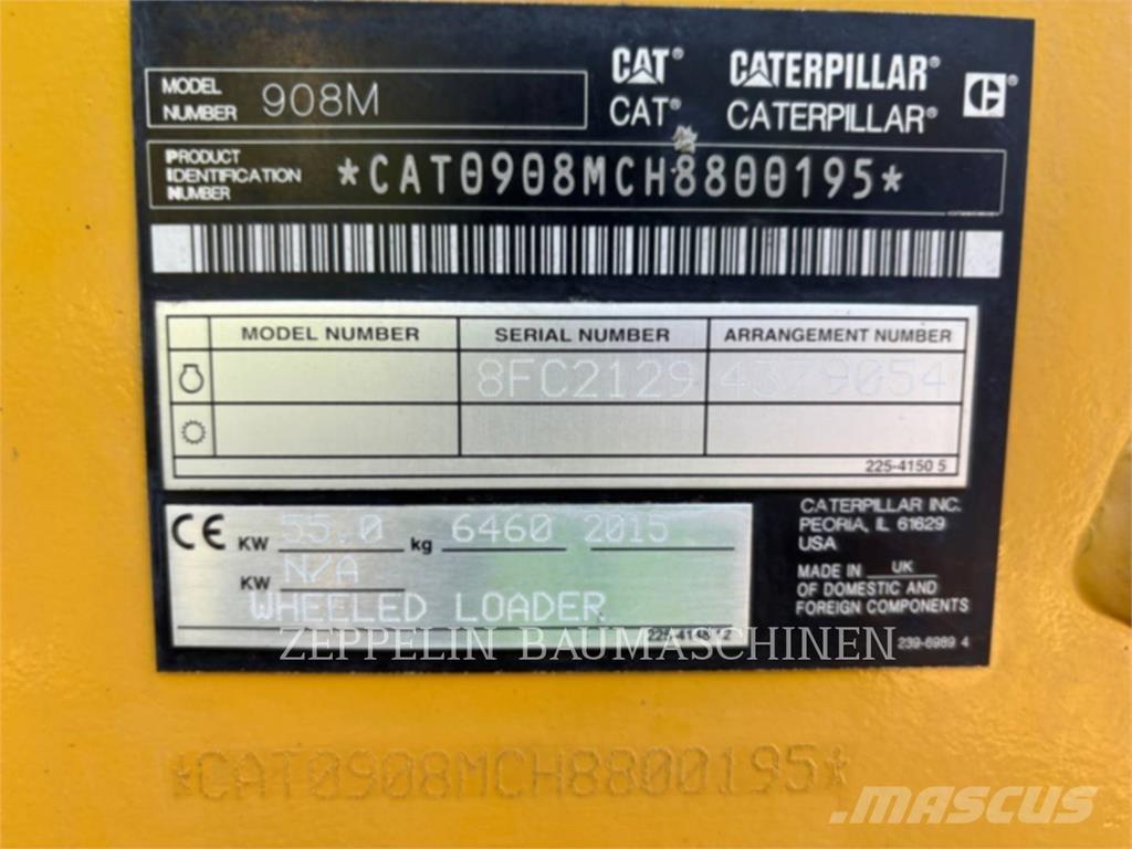 CAT 908M Iekrāvēji uz riteņiem